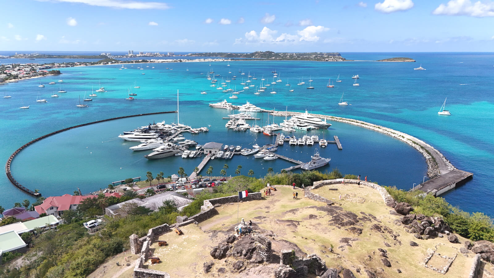 Marina seen from the Fort Louis hill